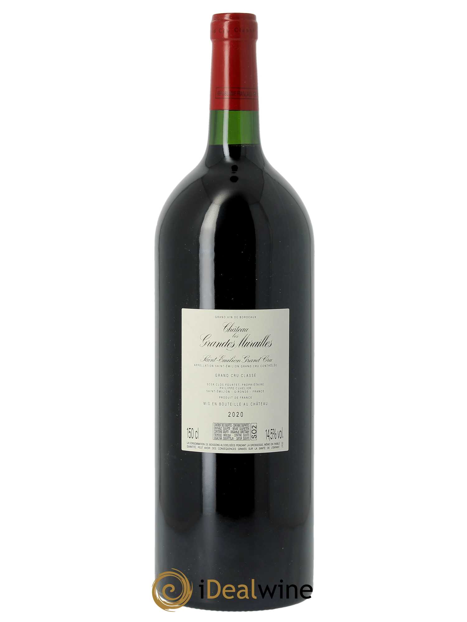 Château les Grandes Murailles Grand Cru Classé (CBO à partir de 6 MG) 2020 - Lot de 1 Magnum