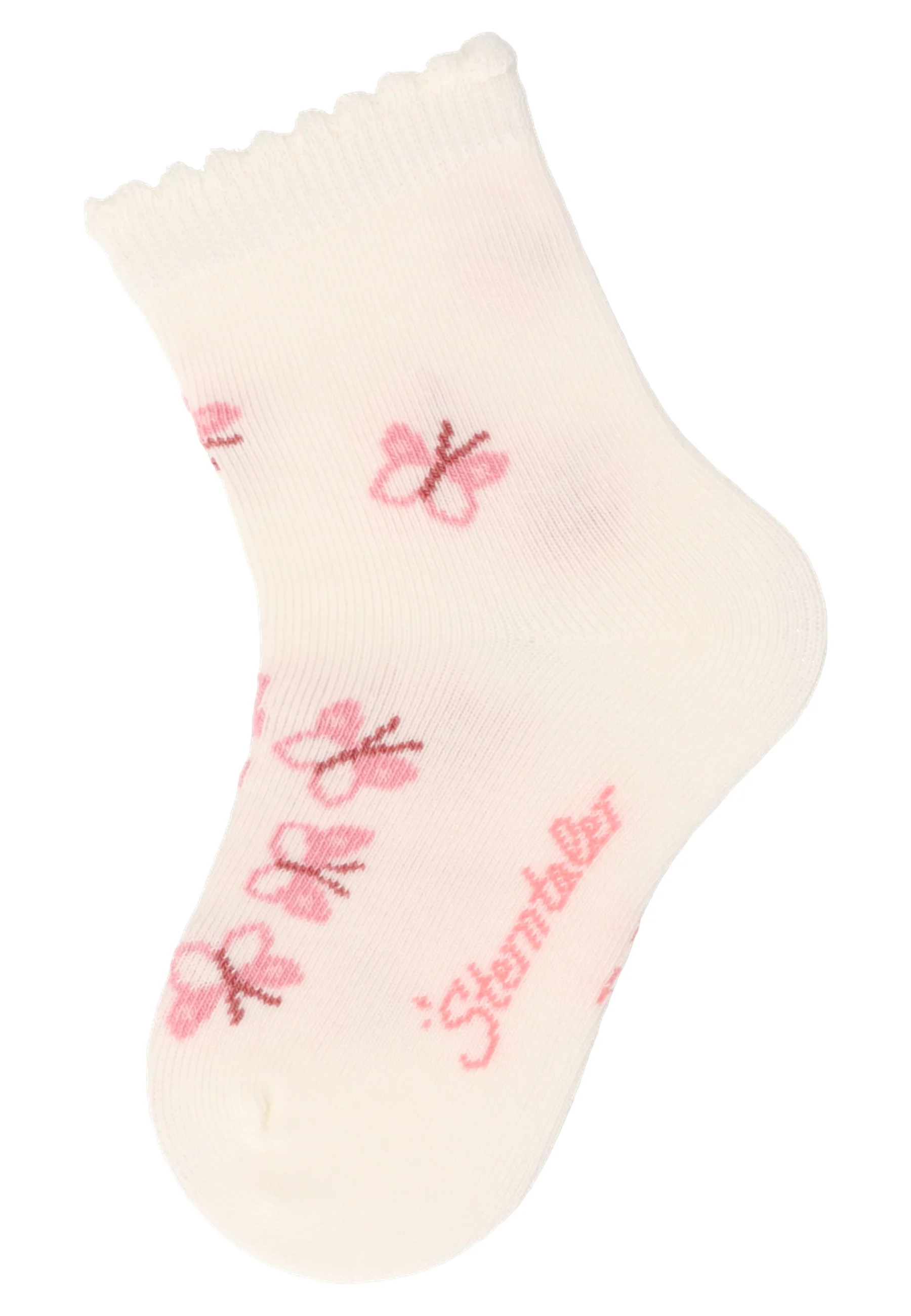 Socken im 4er Pack mit Struktur in mattrosa