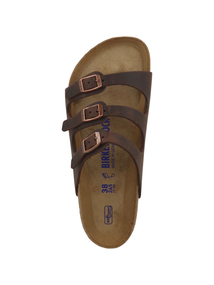 Birkenstock Sandale Florida SFB geöltes Nubukleder Weichbettung normal in dunkelblau günstig kaufen