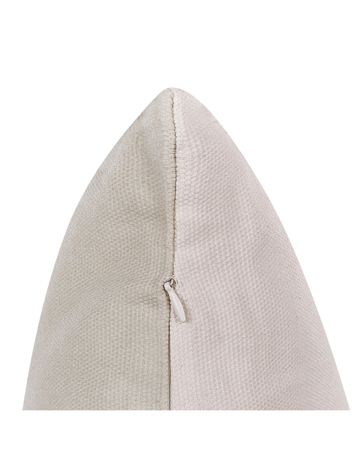 Beliani 2er-Set Dekokissen QUERCUS in Grau/Beige/Rosa günstig kaufen onesize