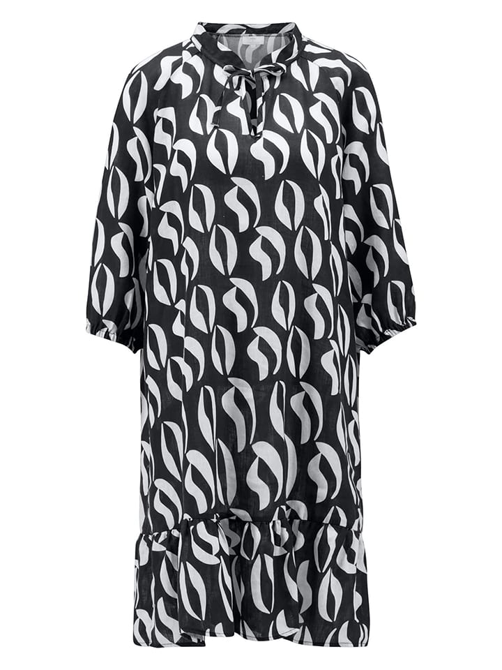 FYNCH-HATTON Leinen-Kleid in Schwarz günstig kaufen