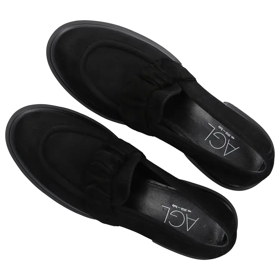 AGL Attilio Giusti Leombruni - Loafer CELESTE Nubukleder - schwarz