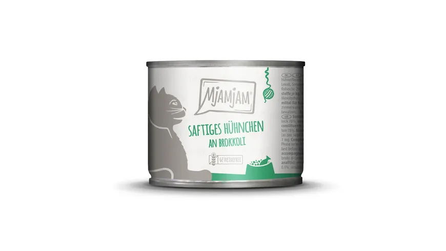 MjAMjAM Katzennassfutter saftiges Hühnchen an Brokkoli 200 g