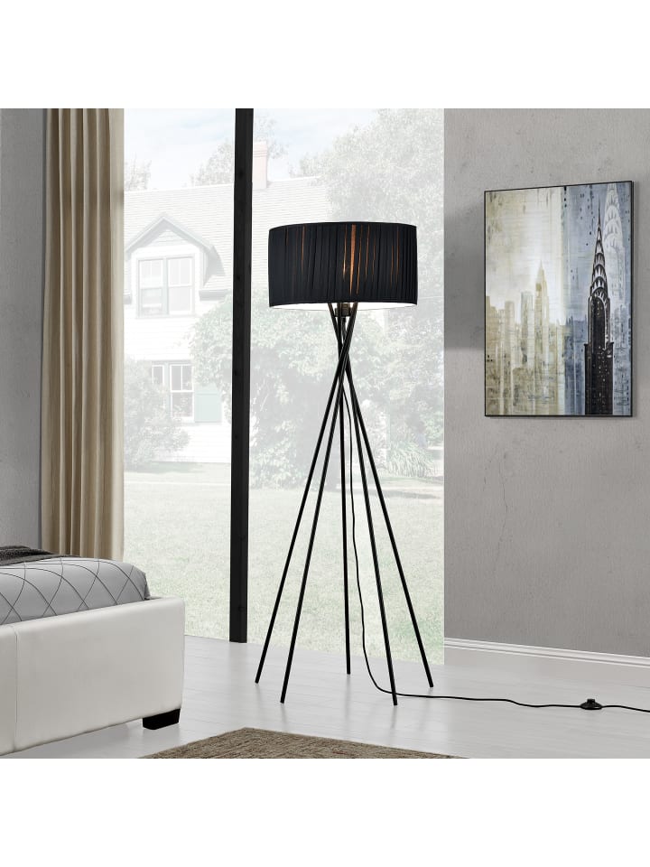 lux.pro Stehleuchte Black Mikado in Schwarz (H)155cm (B)48cm günstig kaufen onesize