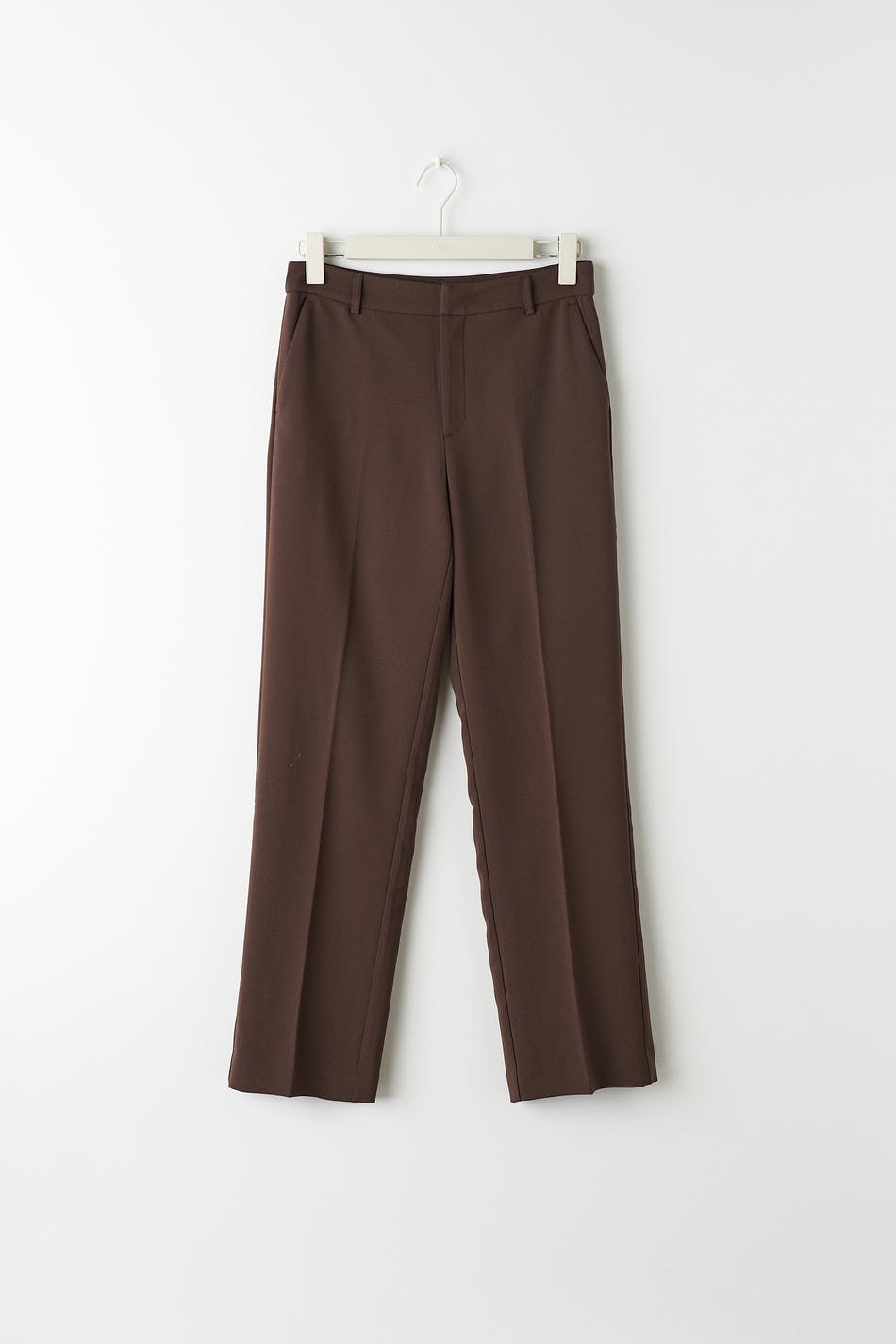 Straight regular trousers
