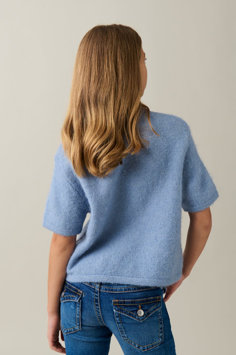 Y kn short sleeve top