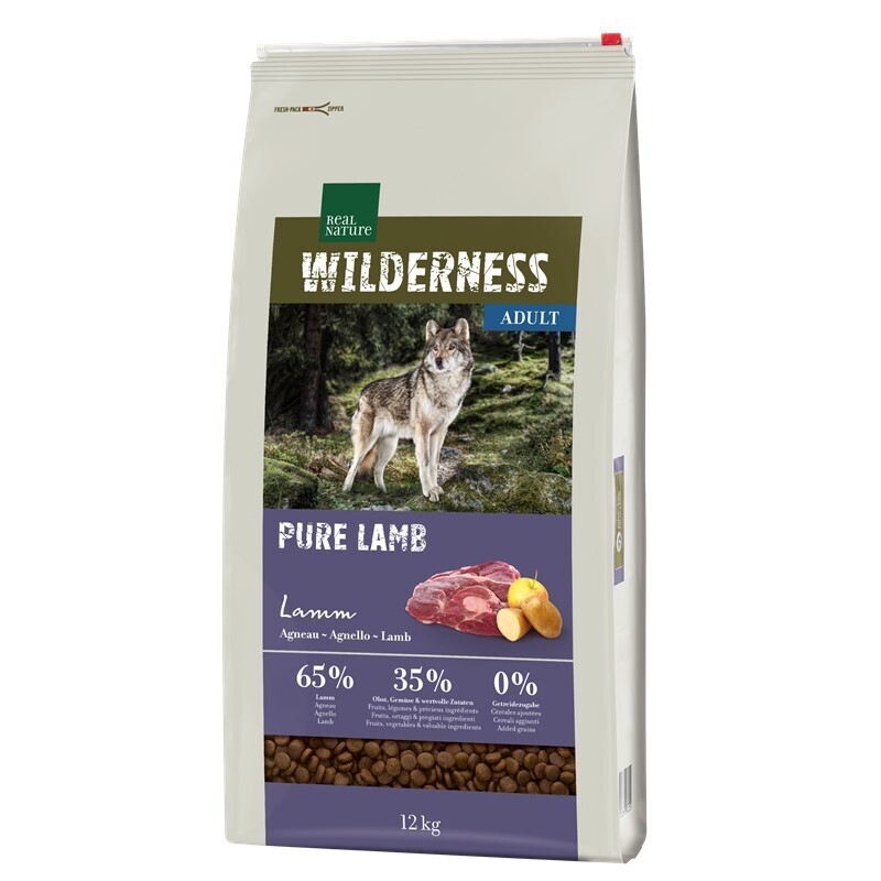 REAL NATURE Hundetrockenfutter REAL NATURE WILDERNESS Adult Pure Lamb 12 kg
