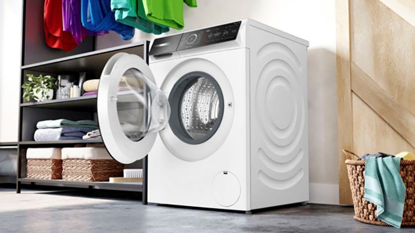 BOSCH Waschmaschine Serie 8 WGB244040, 9 kg, 1400 U/min, Iron Assist reduziert dank Dampf 50 % der Falten