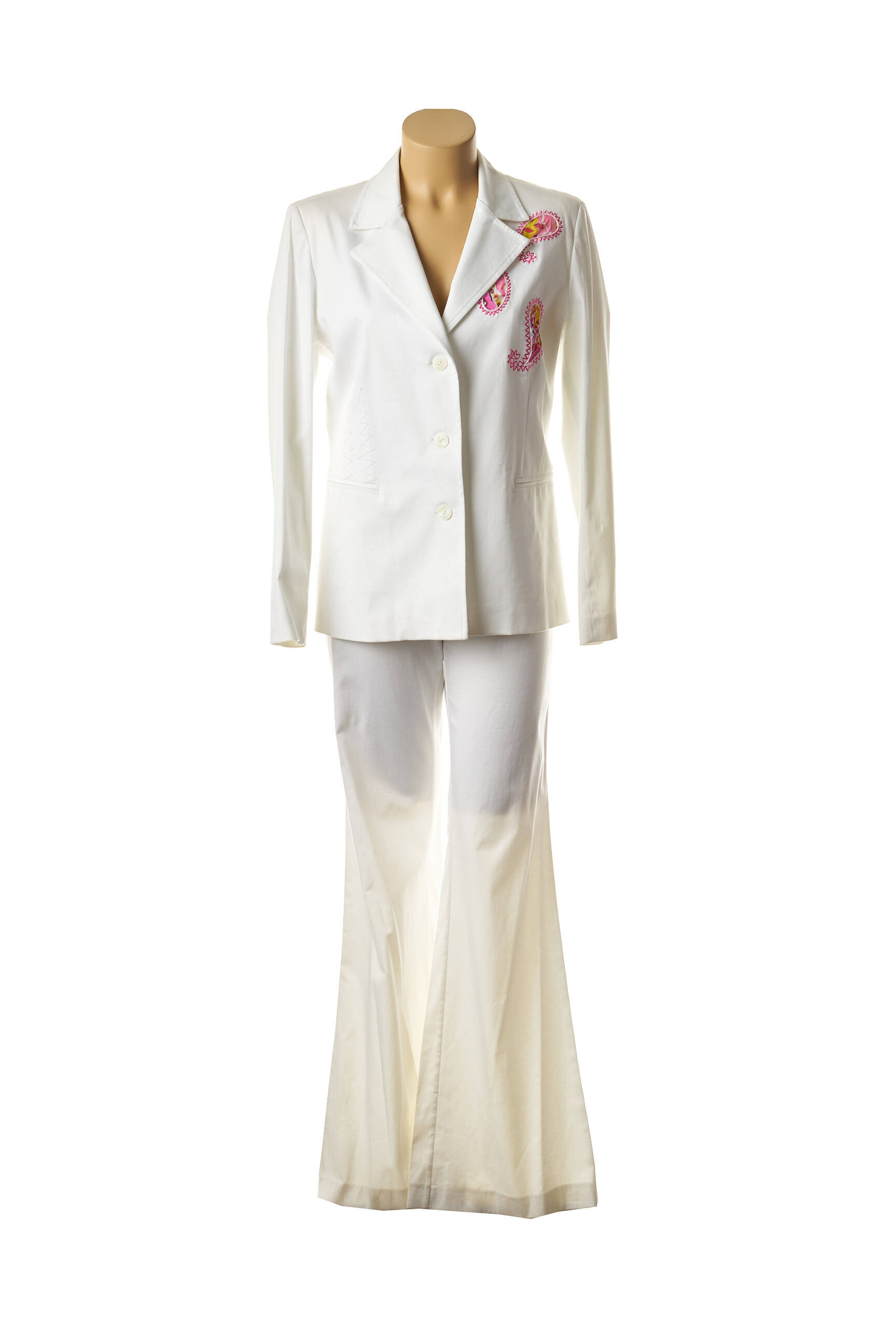 Fuego Woman Ensembles Pantalon Femme couleur blanc