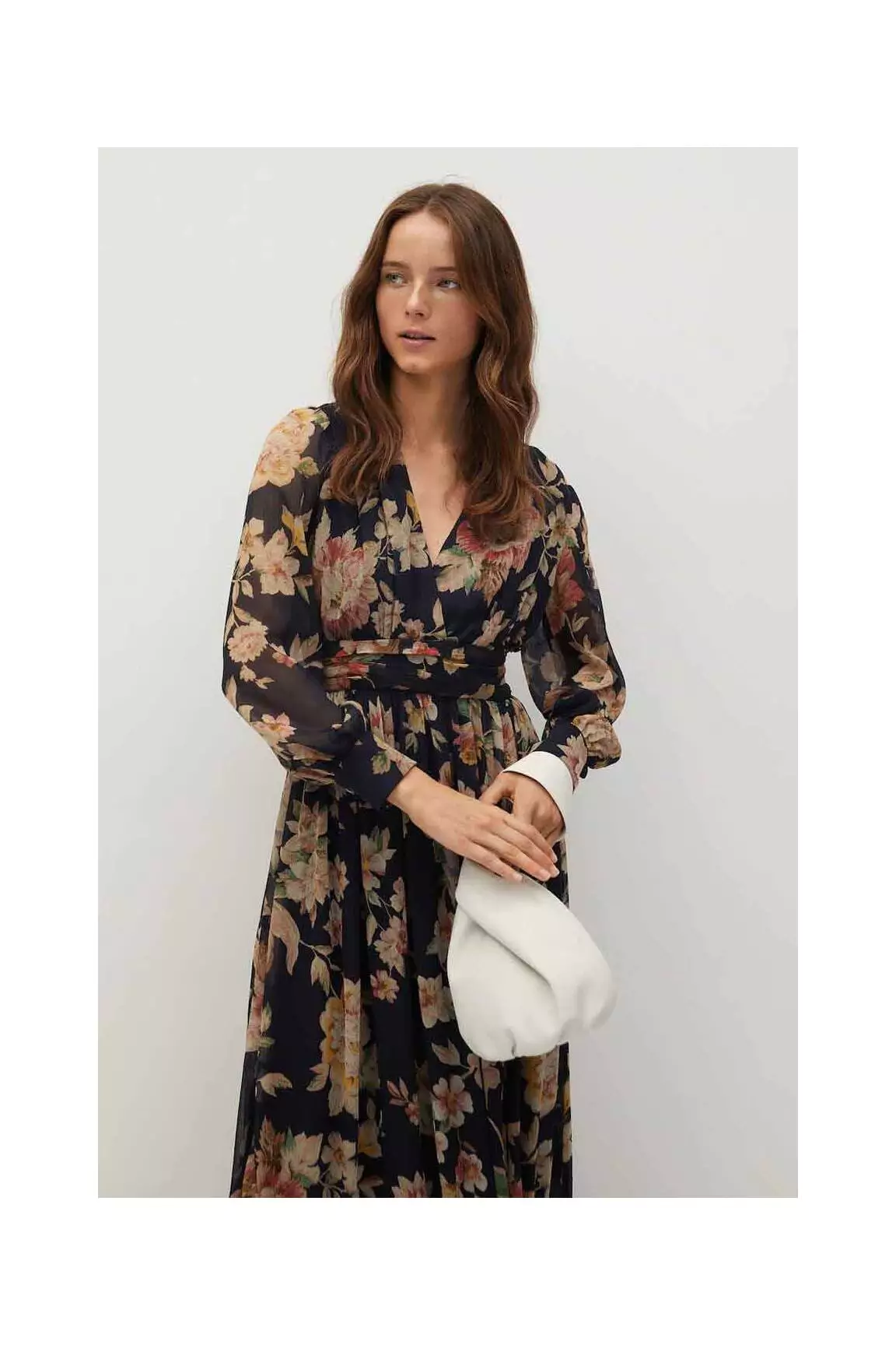 Mango Robes Longues Femme couleur noir