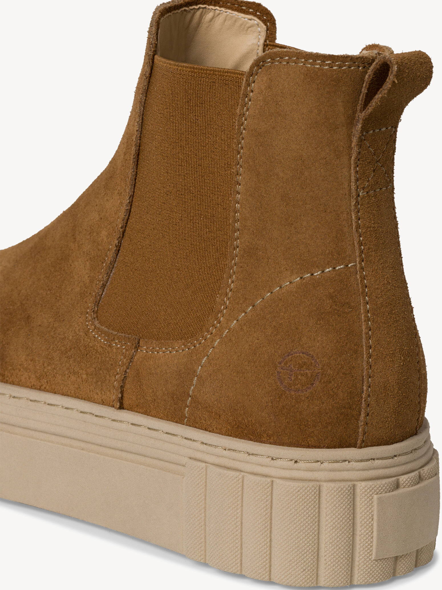 Bottine Chelsea en cuir - marron