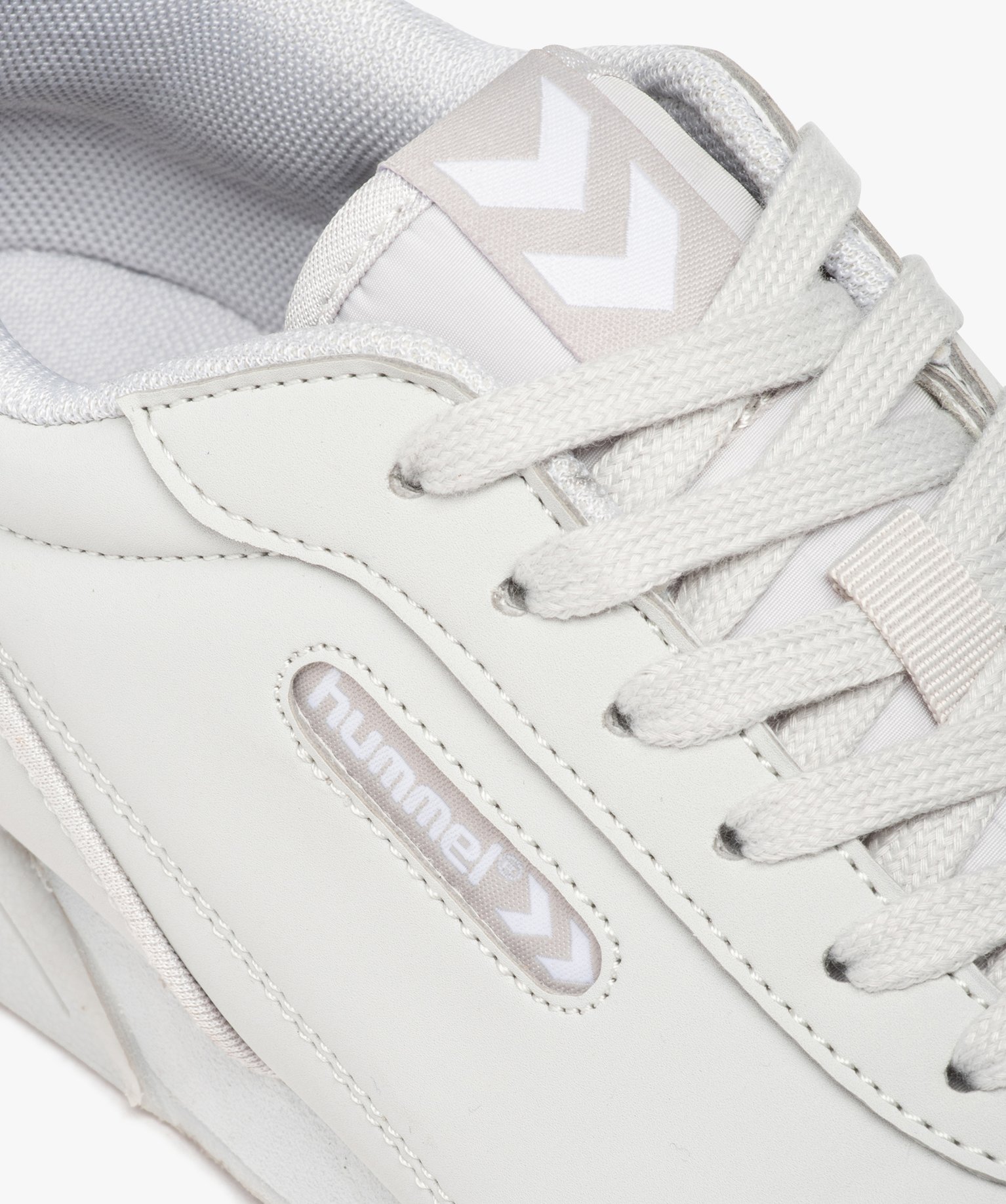 Baskets femme unies à lacets – Hummel Forli beige | GEMO