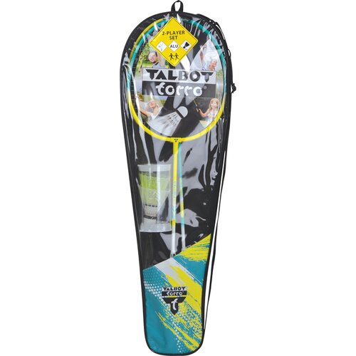 BADMINTONSET TALBOT TORRO PREMIUM BADMINTON-SET 2-FIGHTER, 2 LEICHTE UND HANDLICHE ALU-