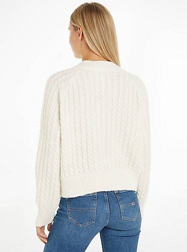 TOMMY-JEANS Damen Strickjacke