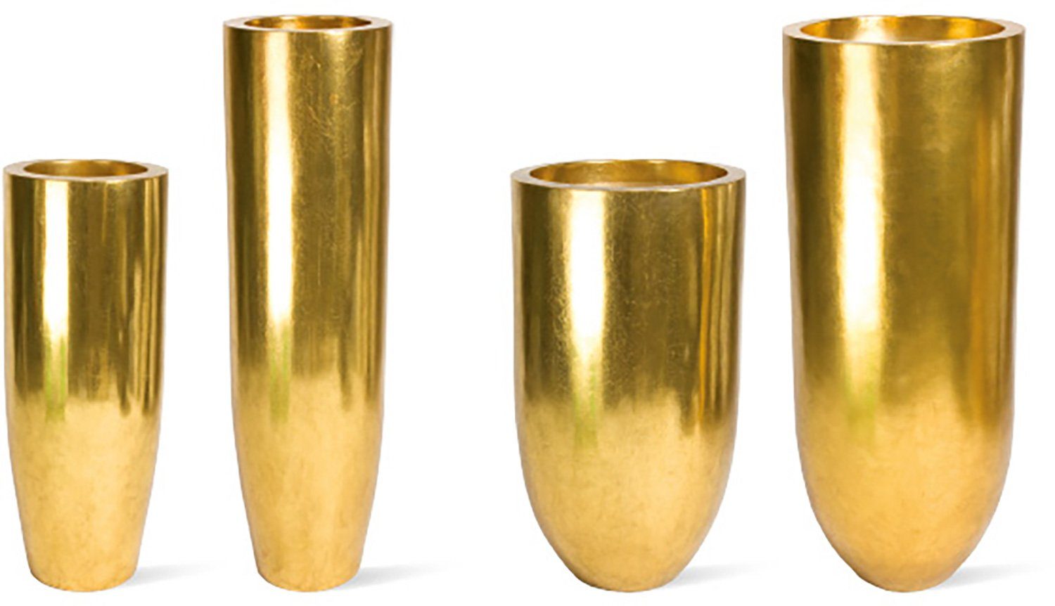 fleur ami Pflanzkübel Pandora Pflanzgefäß, Ø 35 cm, Höhe 90 cm, gold