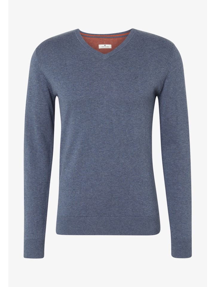 Tom Tailor Pullover 'Basic' in dunkelblau günstig kaufen