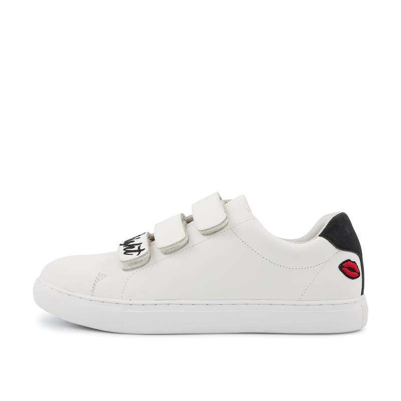 Baskets en cuir Edith shine bright