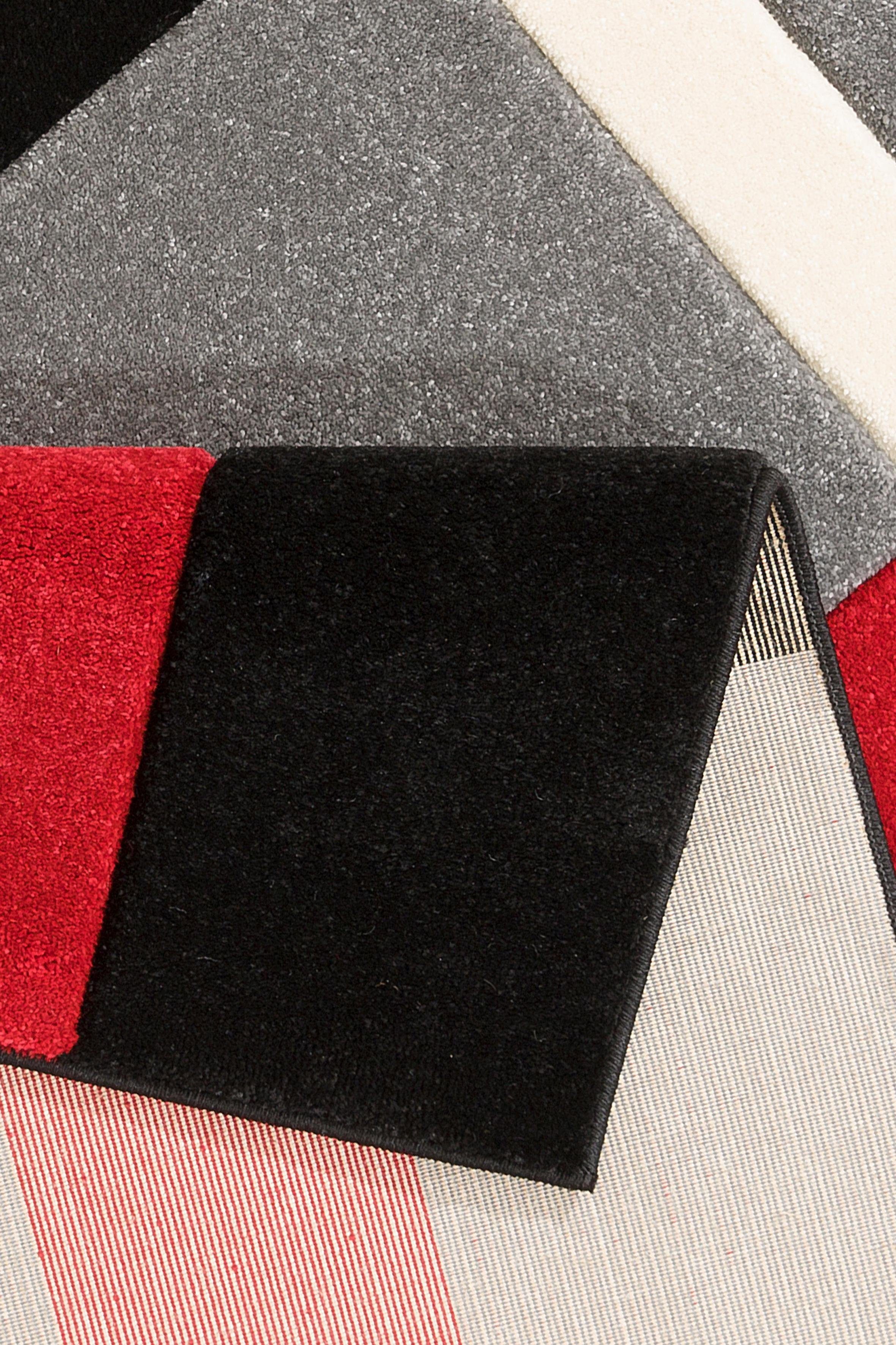 Teppich Maxim, my home, rechteckig, Höhe: 13 mm, Hoch-Tief-Effekt, Kurzflor, 3D-Design