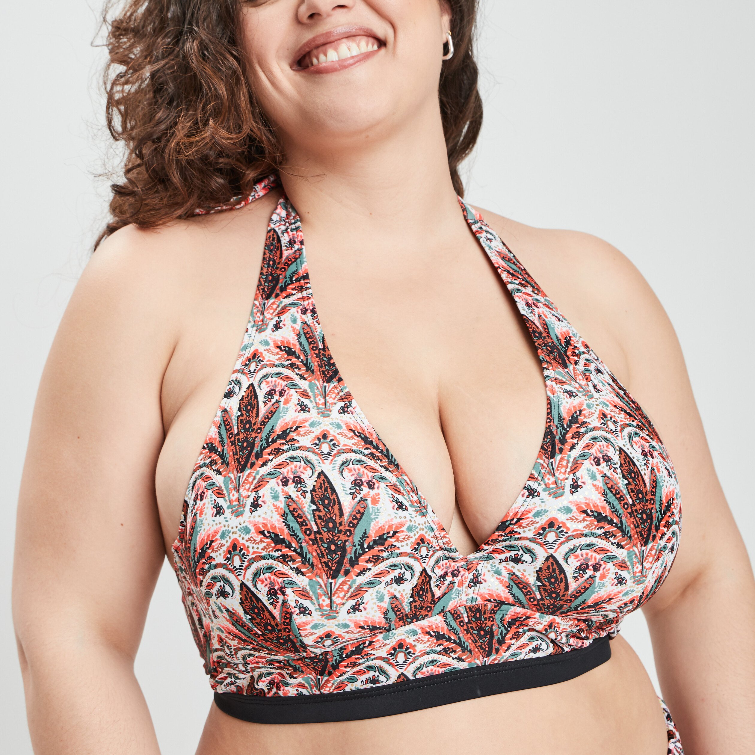 Haut de maillot de bain blanc femme grande taille | La Halle