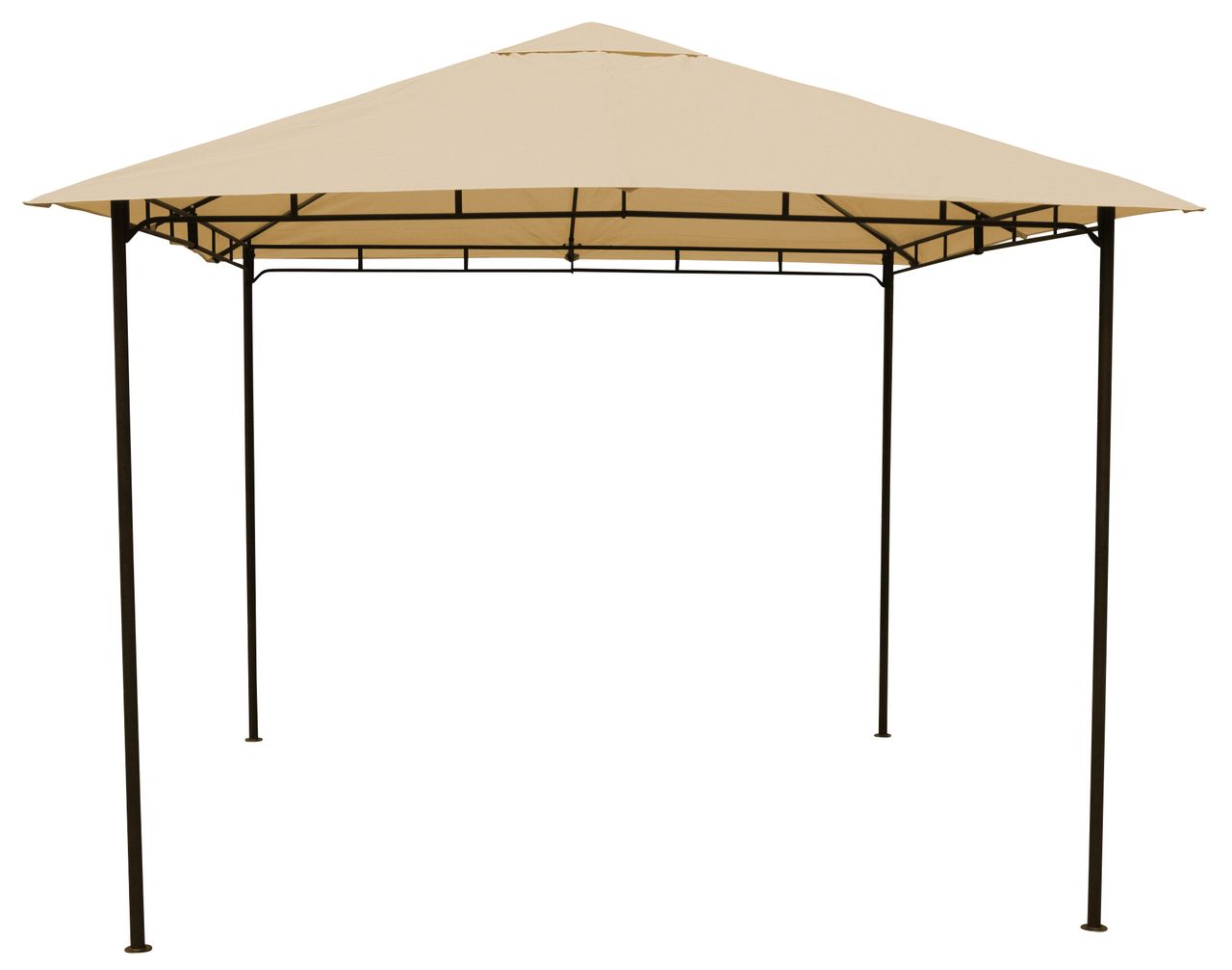 Grasekamp Pavillon Rimini Flex 3 x 3 m Beige Party Zelt Antik Garten