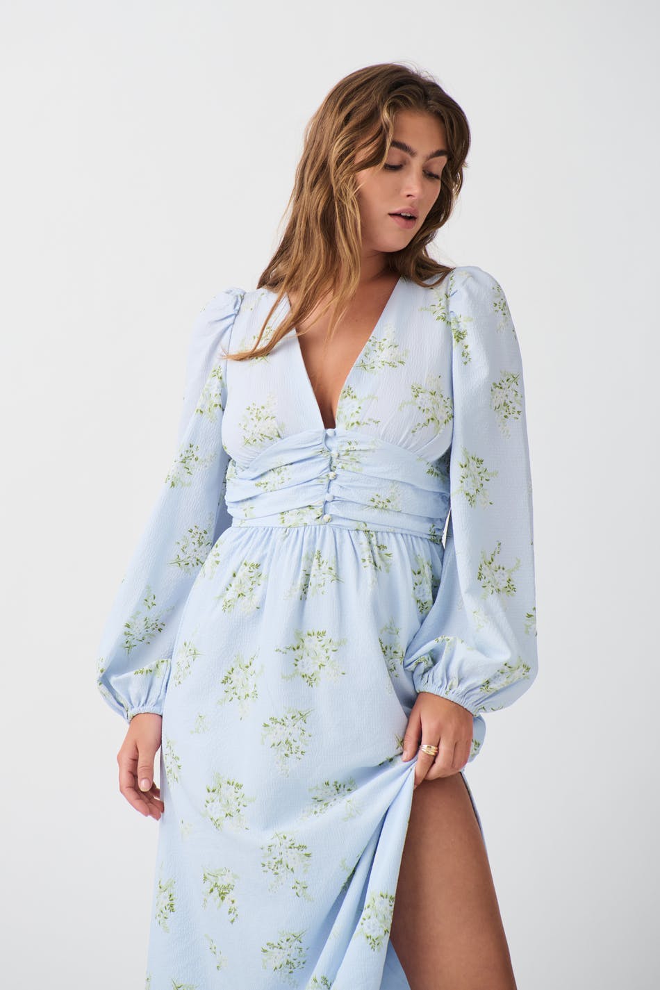 Structure midi boho dress