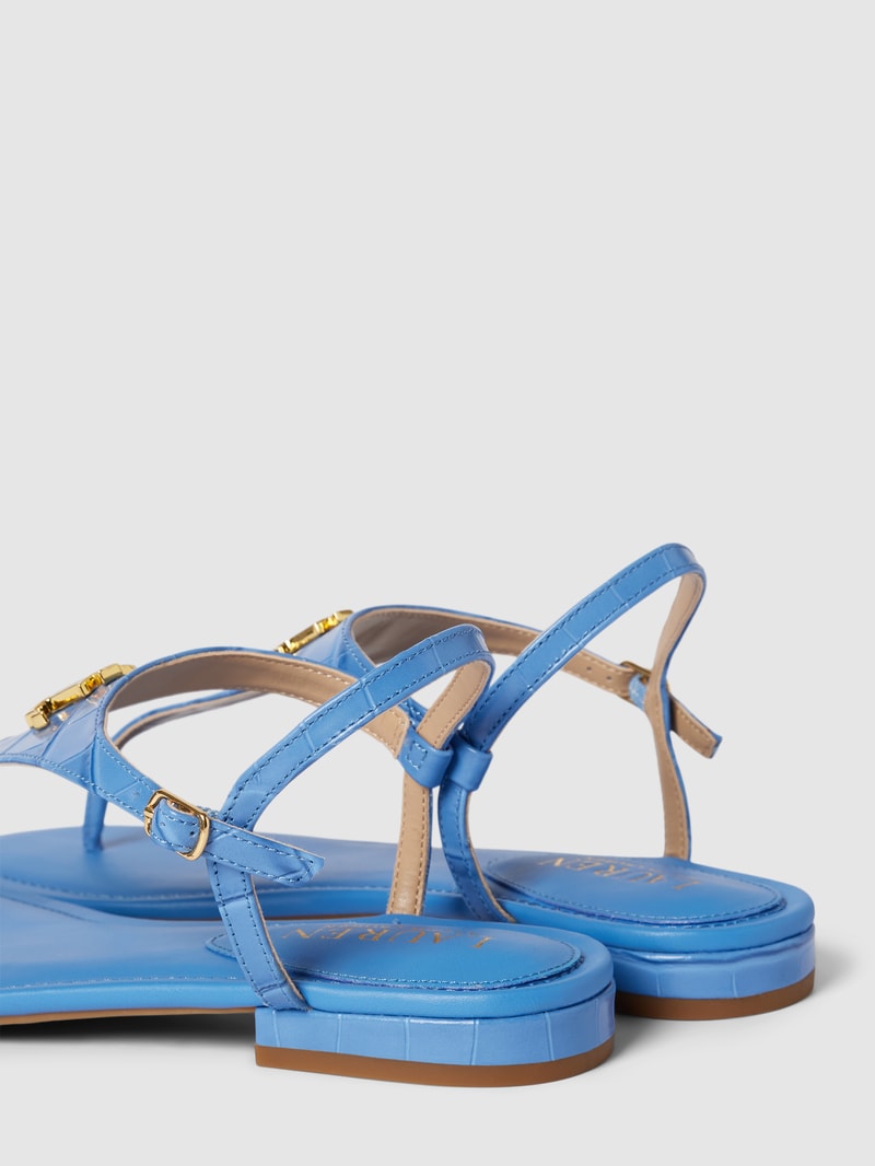 Sandalen mit Label-Details Modell 'ELLINGTON' in royalblau