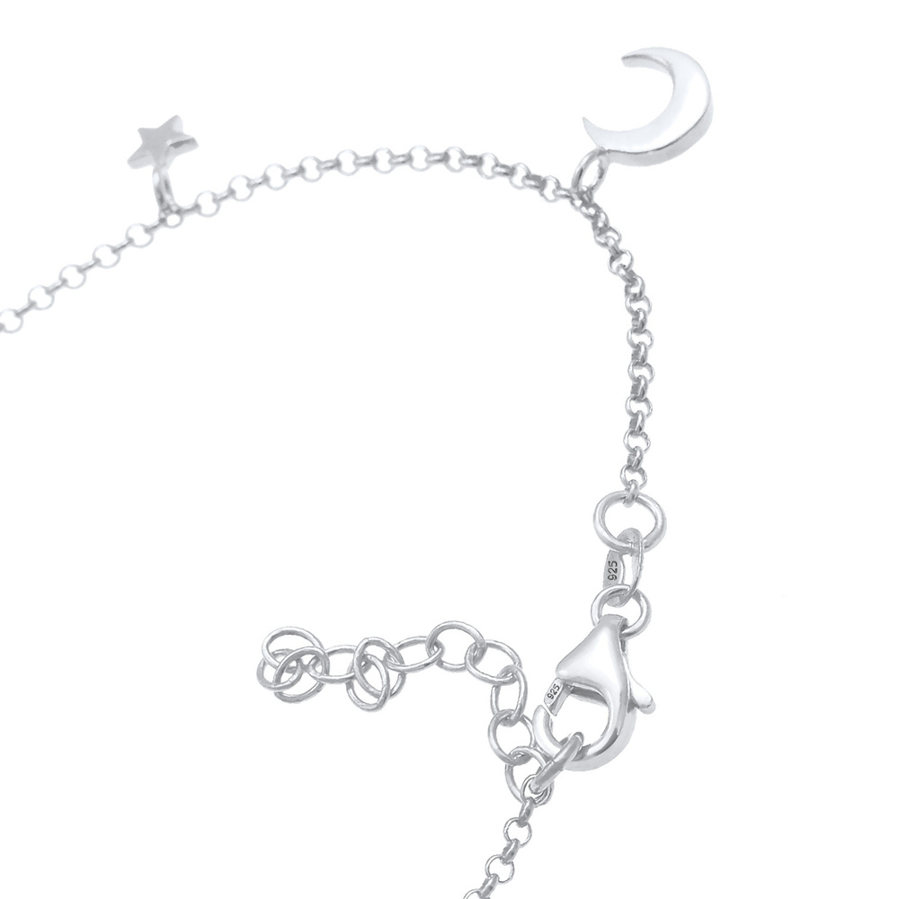 Elli Elli Bracelet Croissant d'Astro Dames Étoiles en argent sterling 925 Bracelet