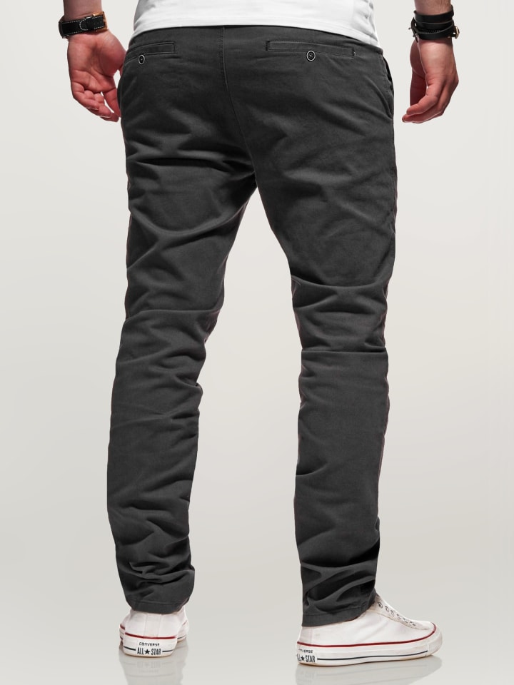 behype Chinohose Heritage in dunkelgrau günstig kaufen