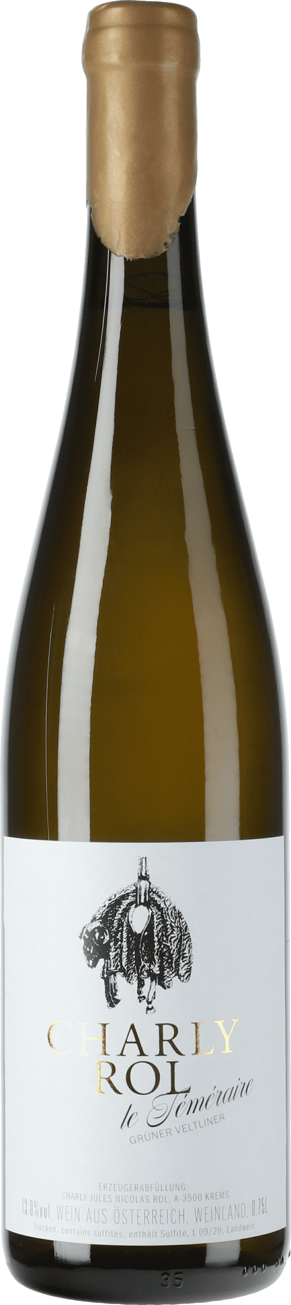 Charly Rol: Grüner Veltliner Le Téméraire unfiltriert 2020