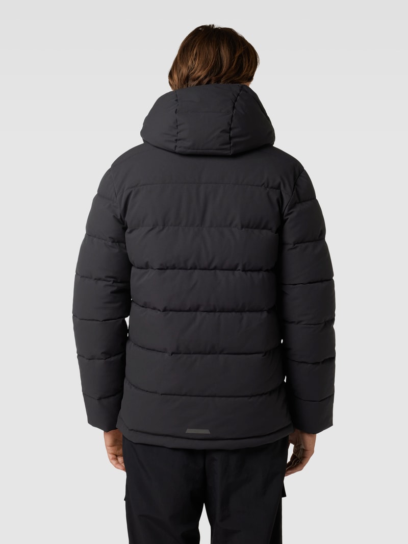 Steppjacke mit Label-Stitching Modell 'EASTCLIFF' in schwarz