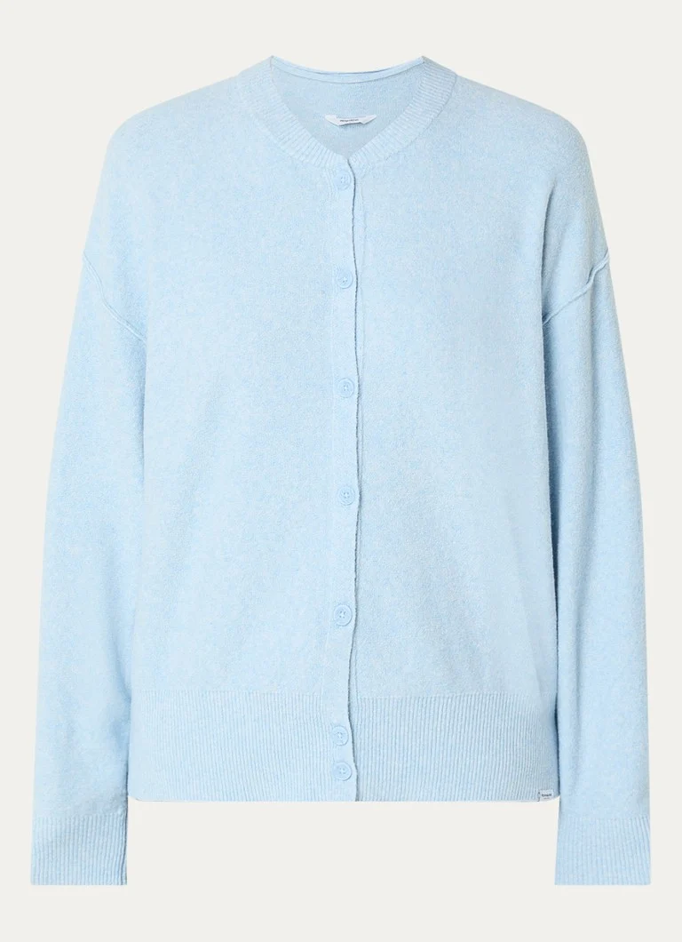 Cardigan cu guler rotund din tricot fin Penn & Ink