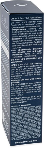 SBT Lifecream Cell Defense Multi-Defense Cream - Light Gesichtscreme