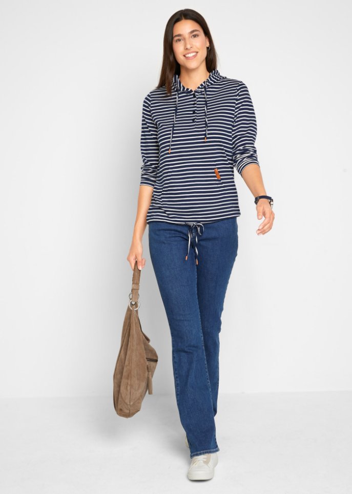 Stretch- Jeans aus Bio-Baumwolle, Bootcut