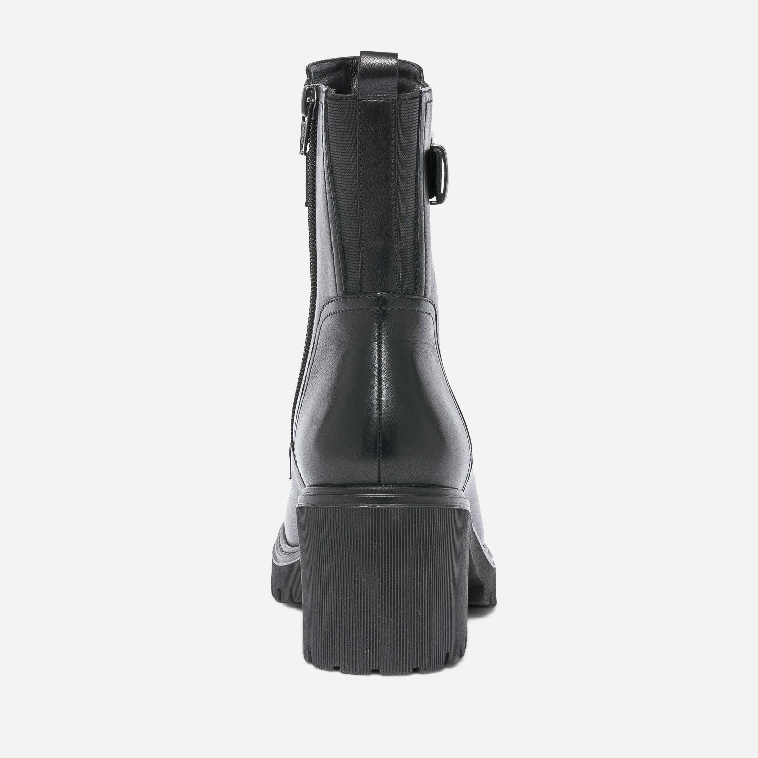 Boots TEXTO noir éco-conçu zip décoratif