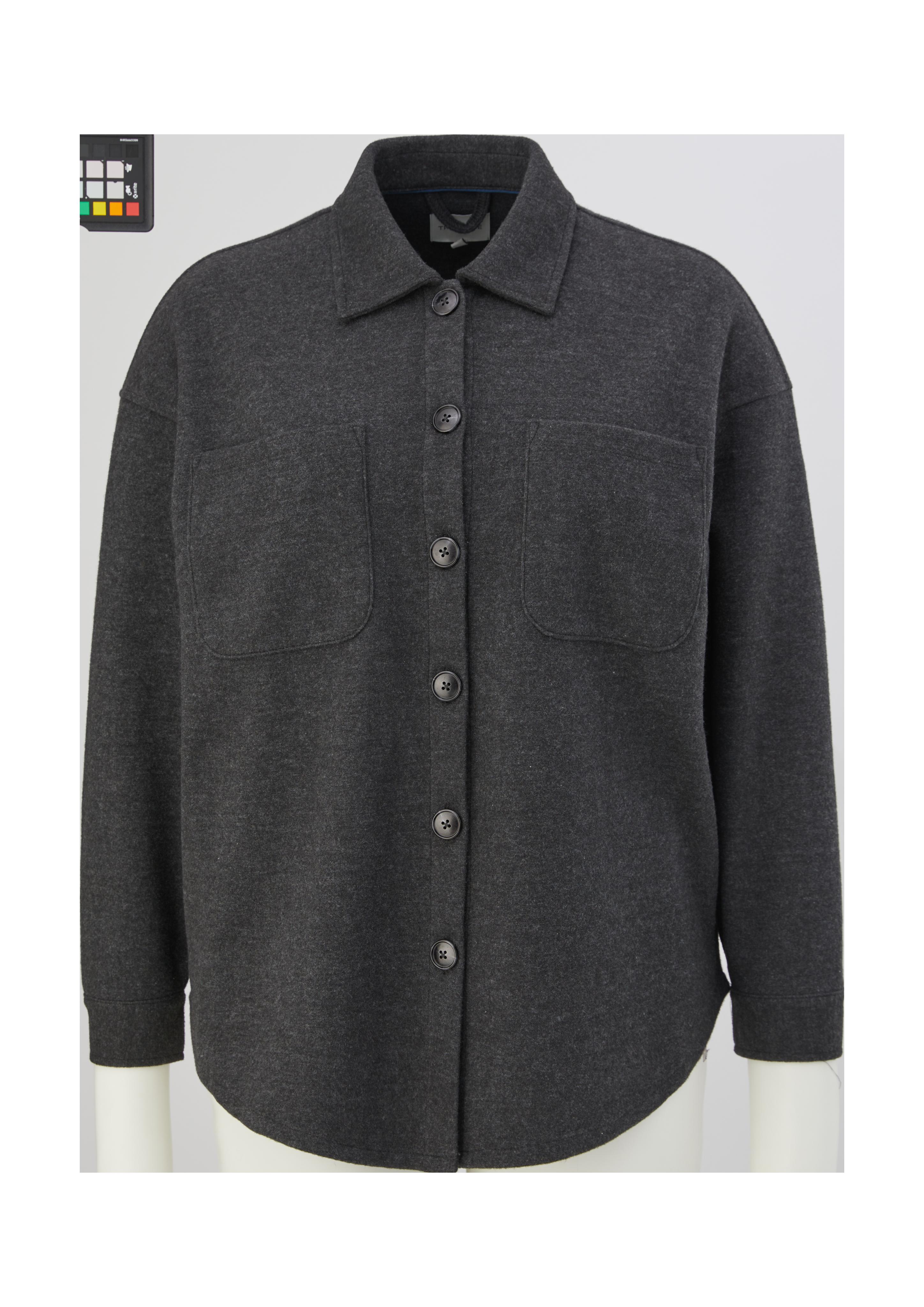 Hemdjacke in Wolloptik  2125463-98W0