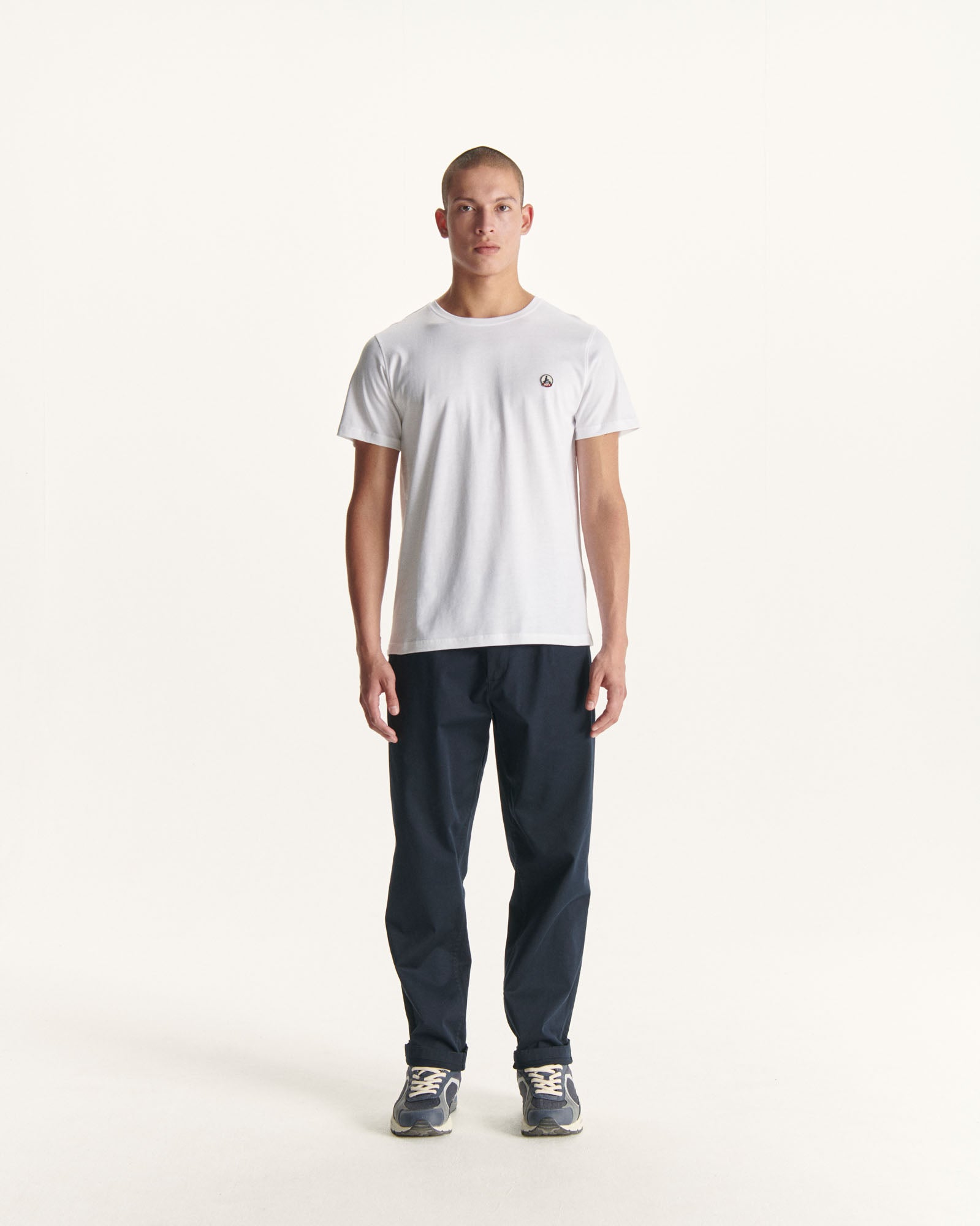 T-shirt homme en coton biologique Blanc Pietro