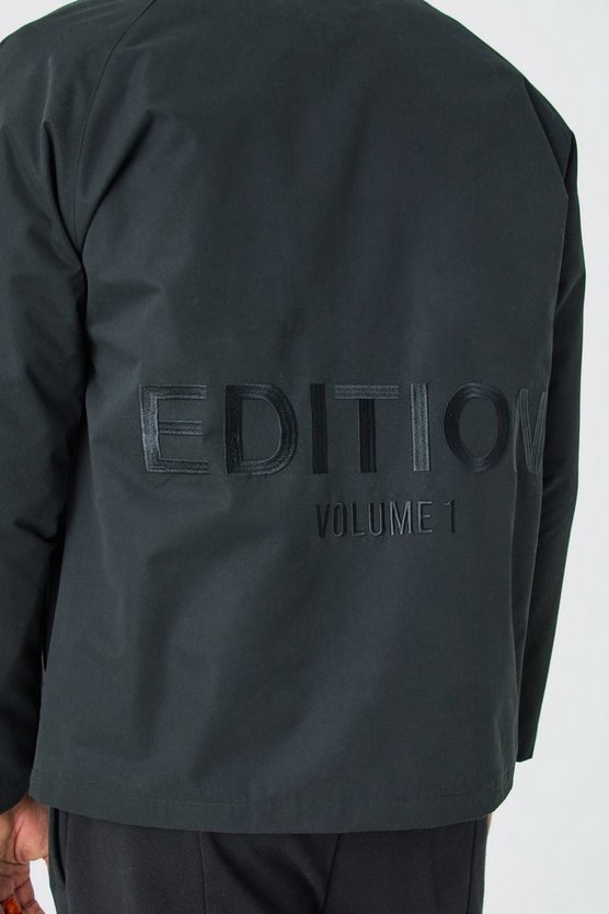 Bestickte Twill Coach-Jacke