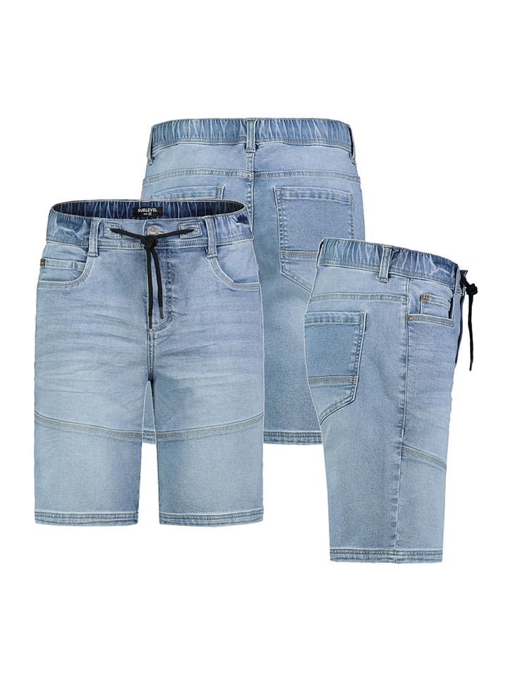 Sublevel Jeans-Bermudas in Hellblau günstig kaufen