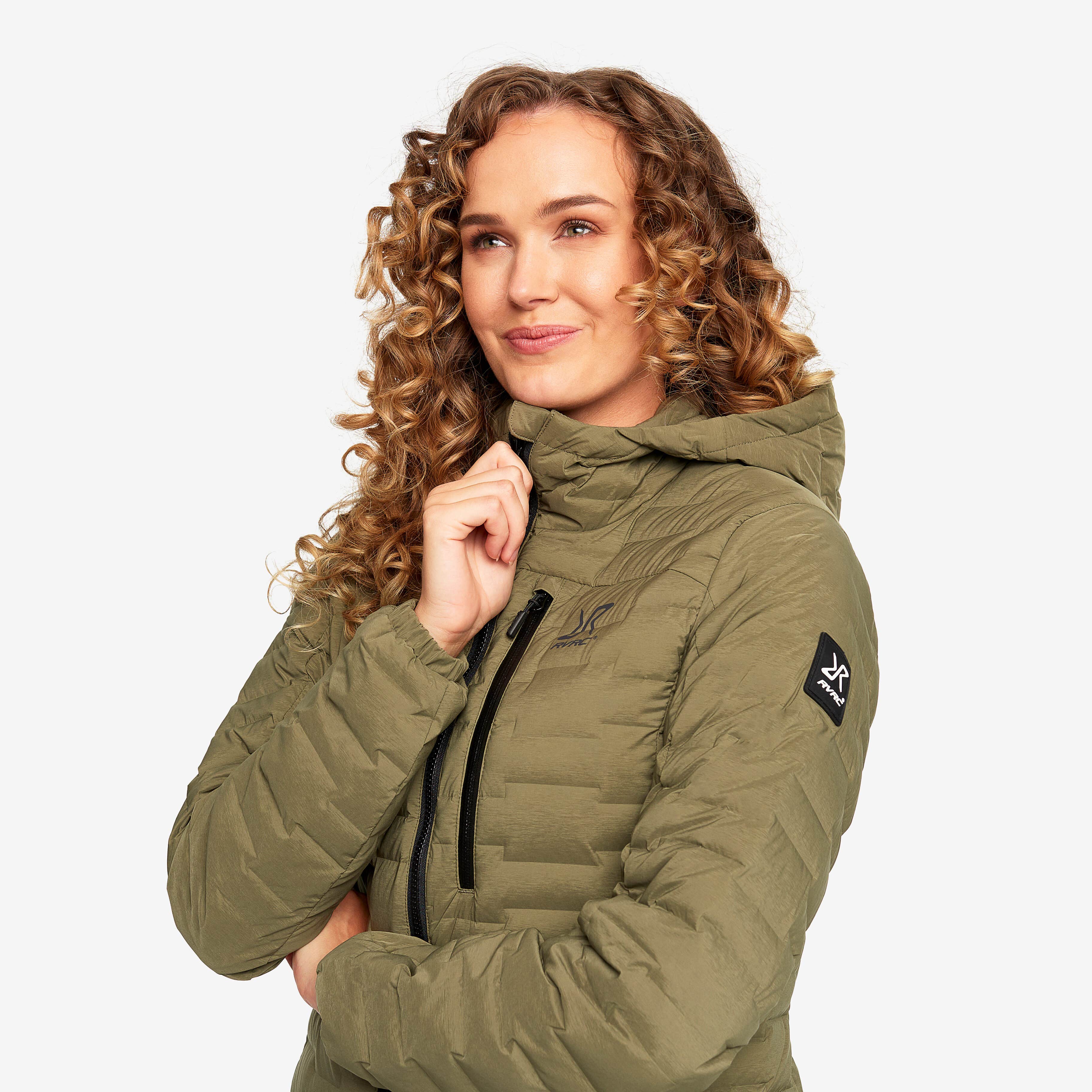 Flex Down Jacket Femme Burnt Olive