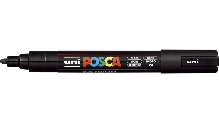 FABER-CASTELL  Marker UNI POSCA PC-5M schwarz schwarz