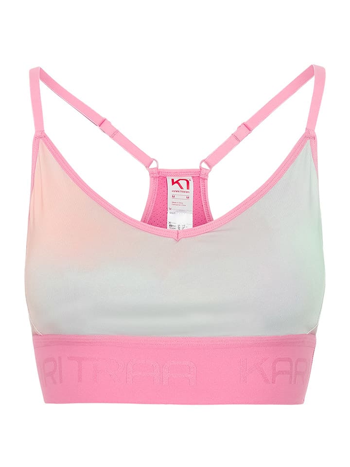 KARI TRAA Sport-Bustier in Rosa/ Hellblau günstig kaufen