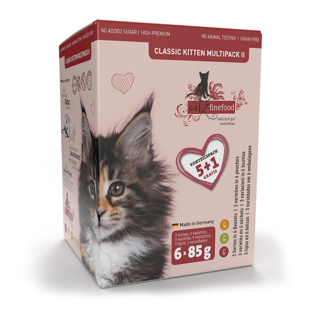 catz finefood Classic Kitten Multipack II 5+1 6x85g