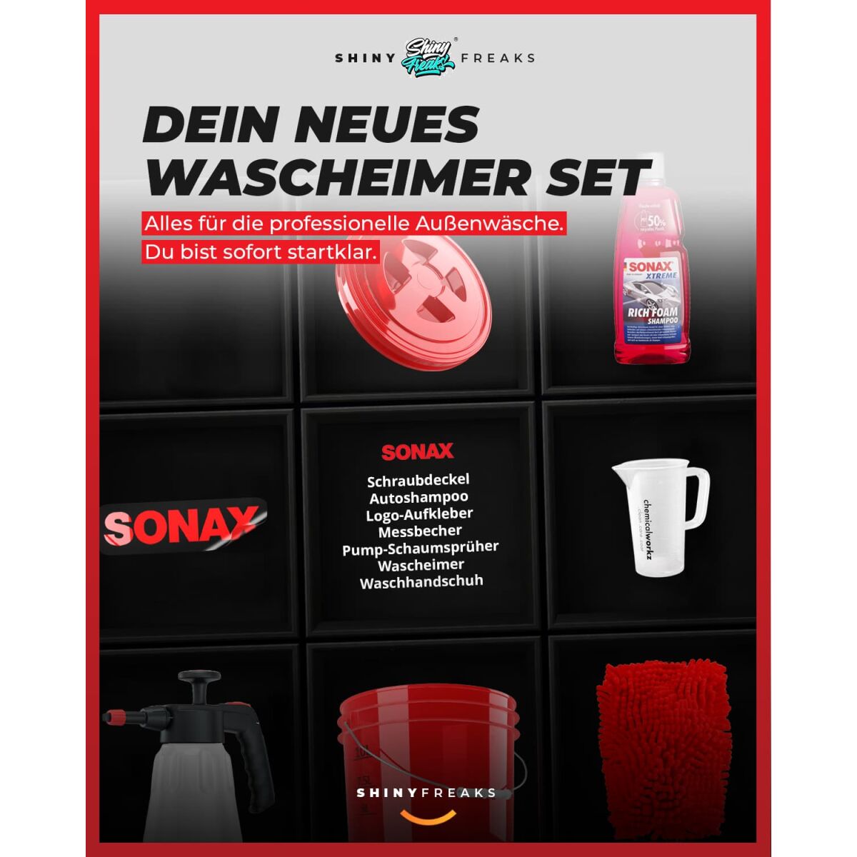 Sonax - Wascheimer Set | Pro 13L