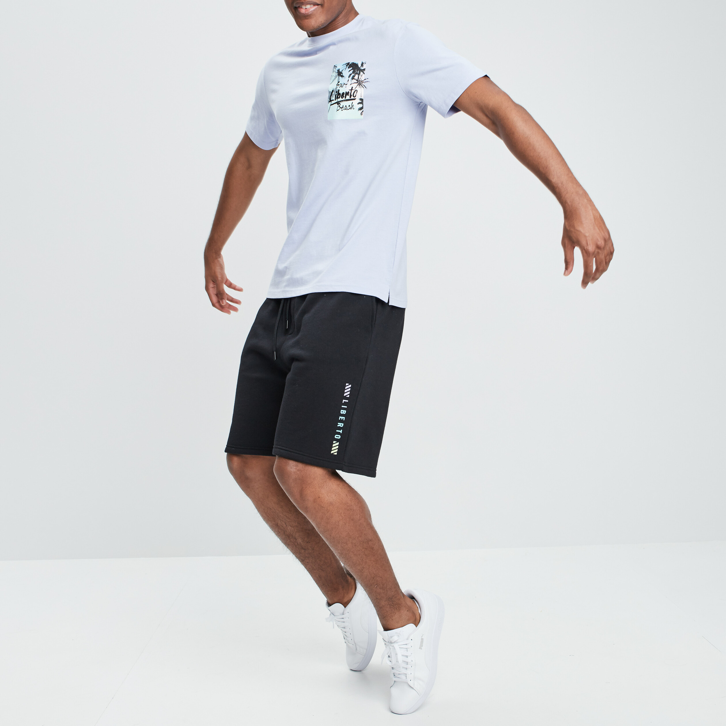 T-shirt Liberto violet clair homme | La Halle