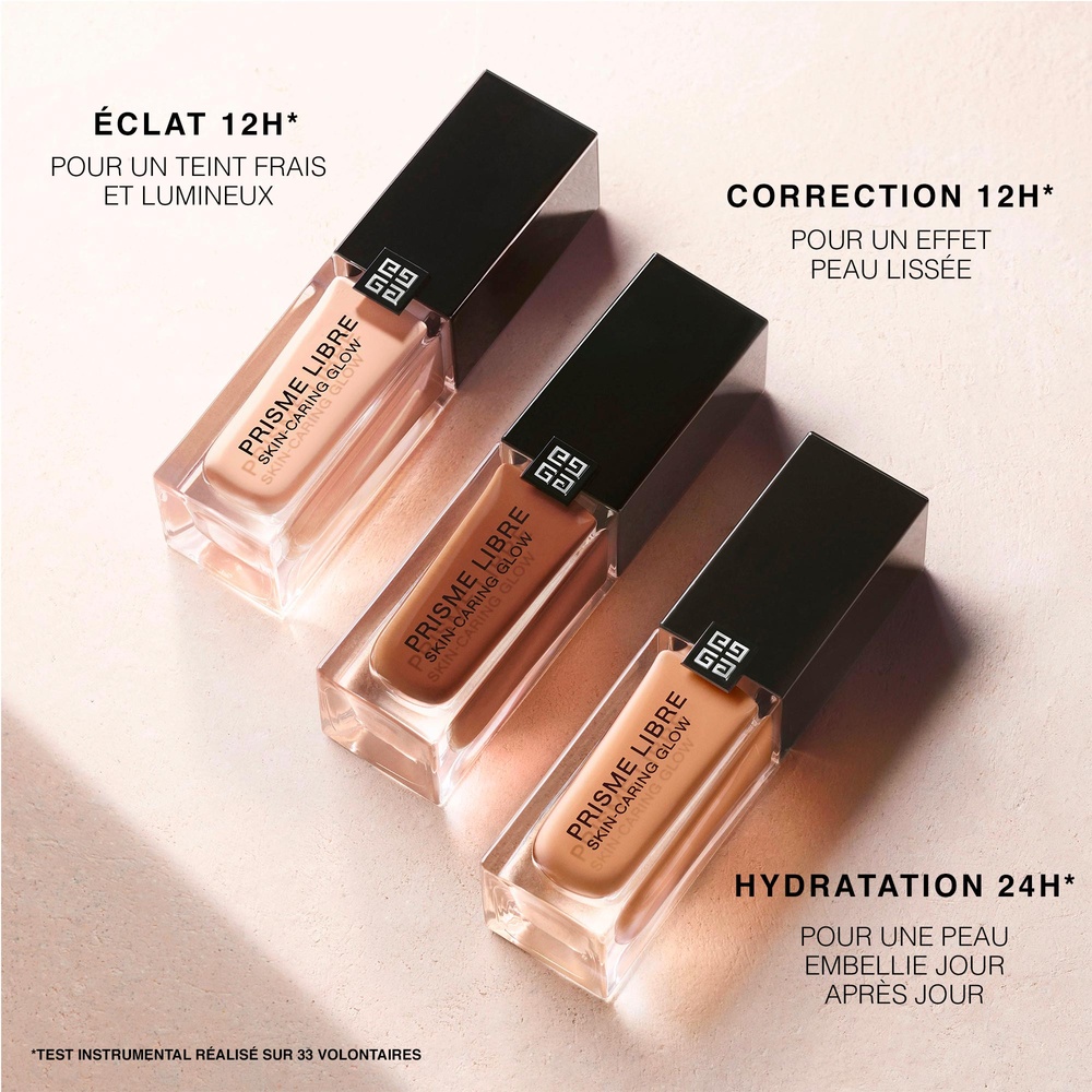Givenchy PRISME LIBRE SKIN-CARING GLOW Fond de Teint Sublimateur de Peau  Eclat & Correction 12h - Hydratation 24h