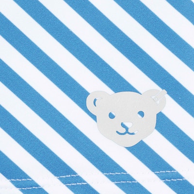 Badeshorts, mittelblau für Mädchen