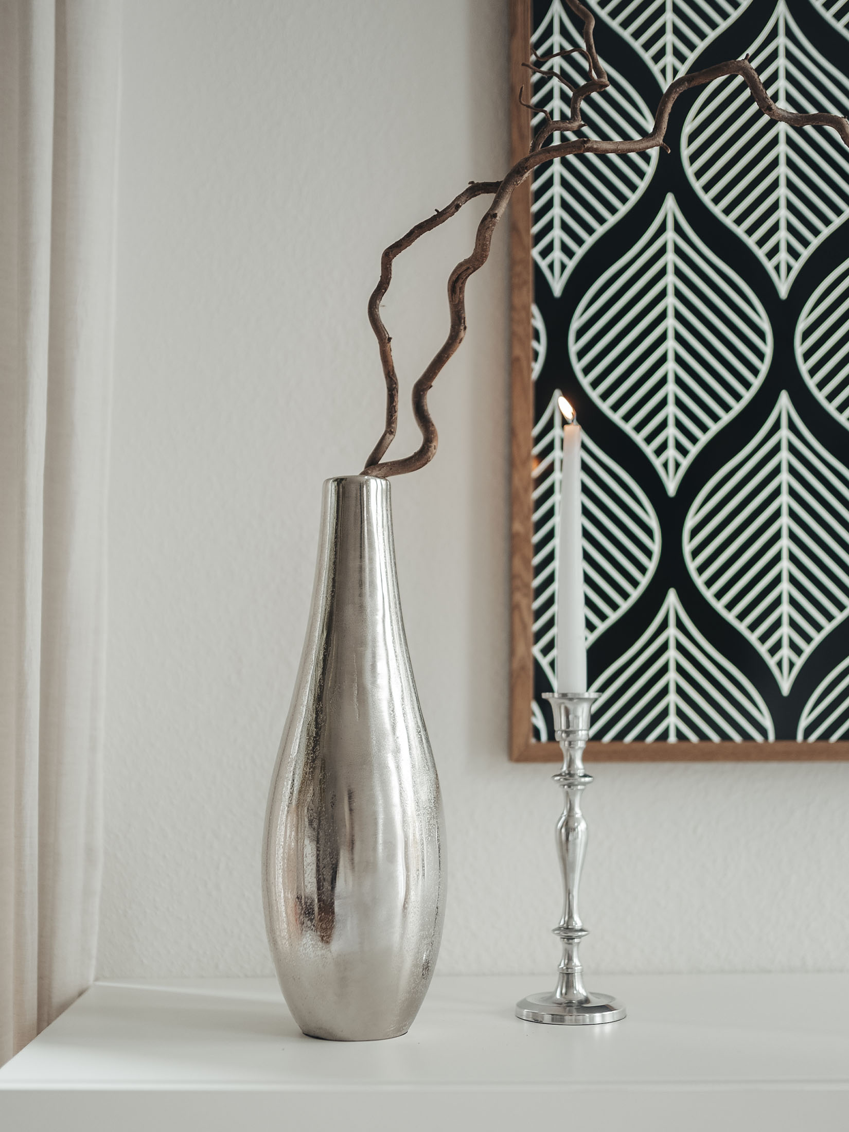 Pod Vase Deko-Vase, Silber