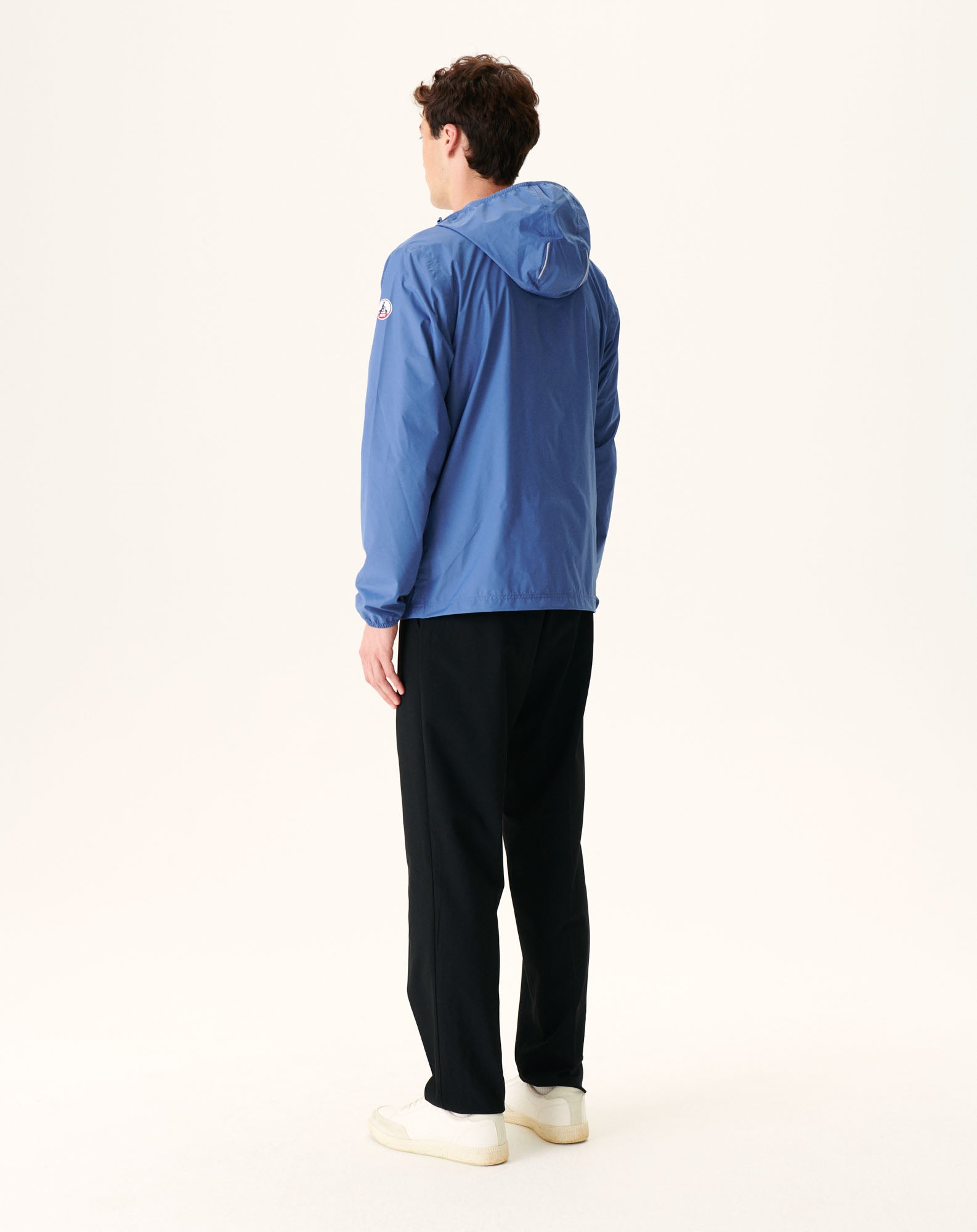 Imperméable à capuche paquetable Bleu jeans Manille