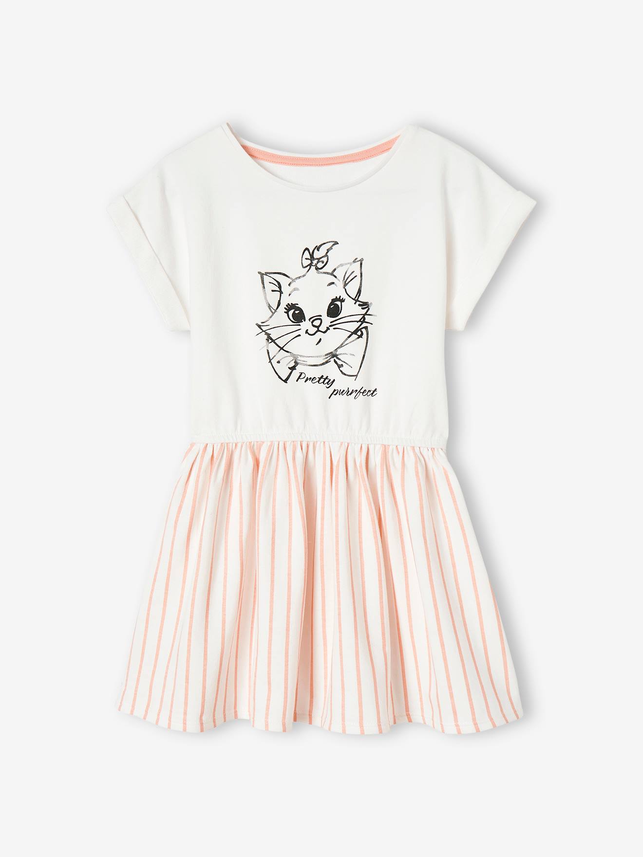 Robe sweat fille DS® Marie les Aristochats rose pâle
