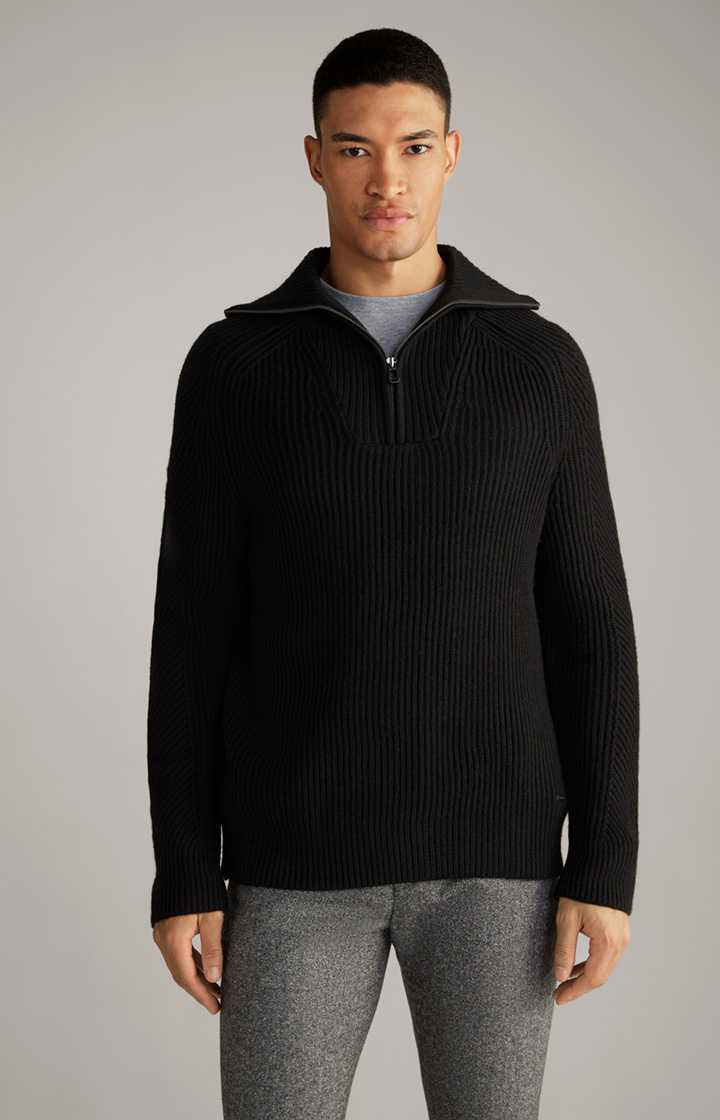Wool-Mix-Pullover Brunor in Schwarz